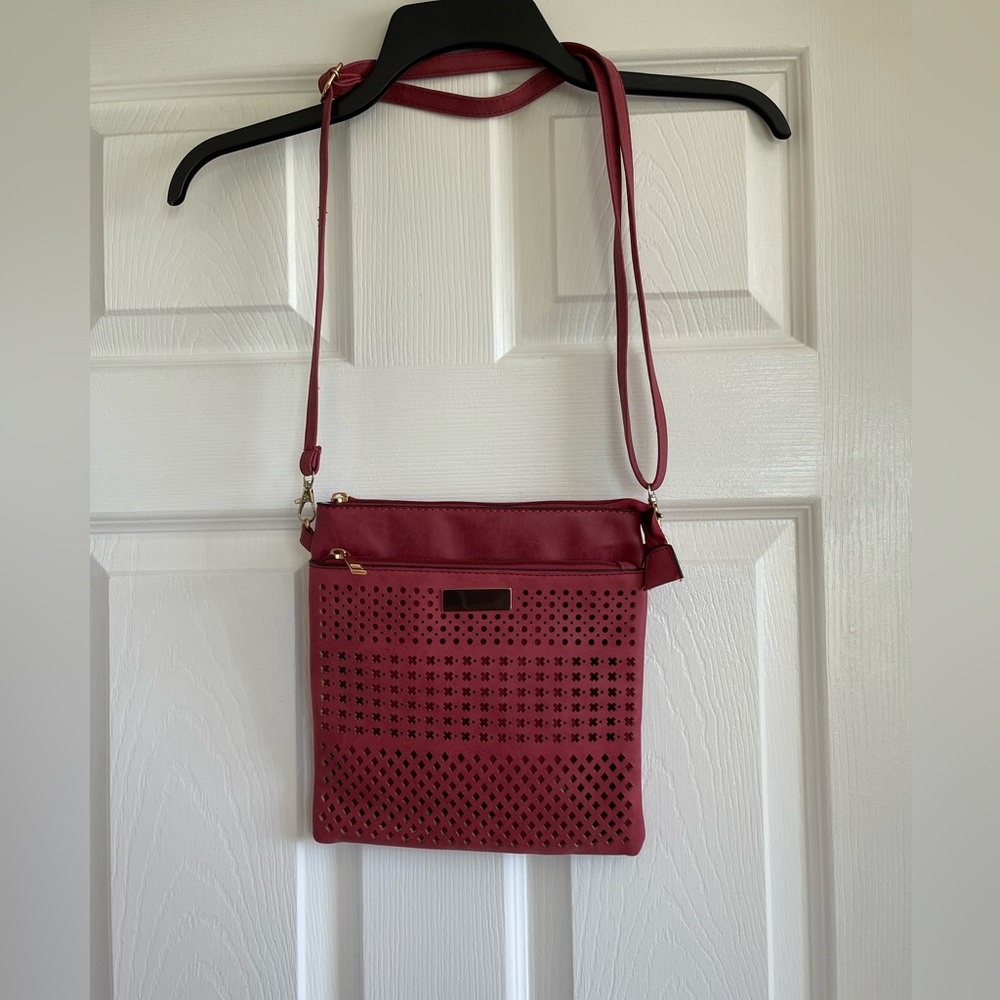Women's Crossbody Bag in Deep Red - Stylish Everyday Carry